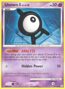 Unown [A] Lv.15 (DP 65)