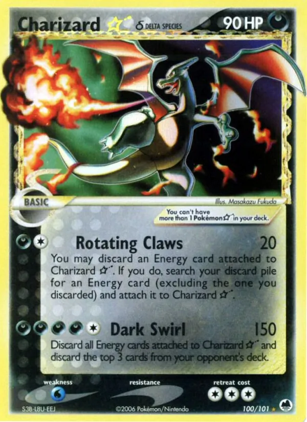 Charizard Gold Star δ Delta Species (DF 100)