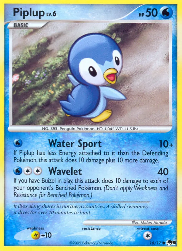Piplup Lv.6 (POP9 16)