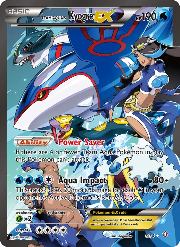 Team Aqua's Kyogre EX (DCR 6)