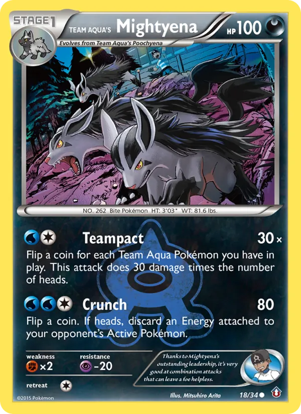 Team Aqua's Mightyena (DCR 18)