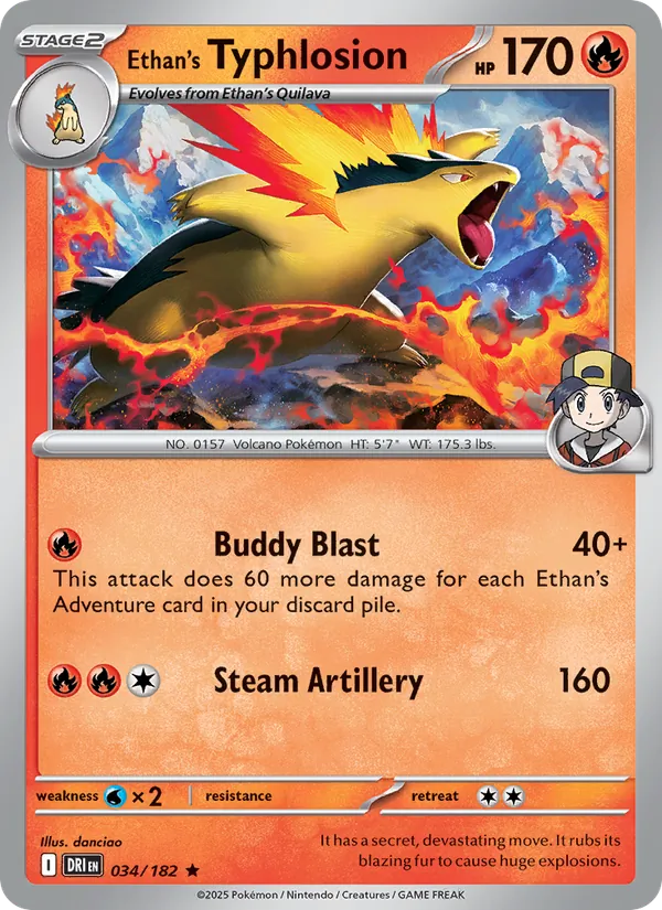 Ethan's Typhlosion (PPS8 DRI 034)